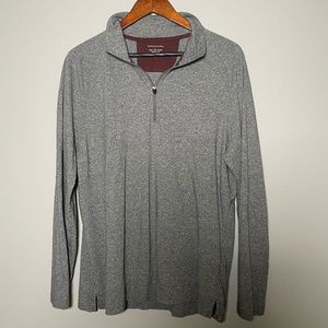 Banana Republic Quick Dry 1/4 Half Zip Long Sleeve Gray/Grey Size Large (L)